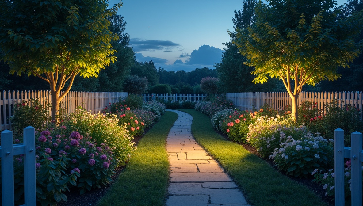 Garden evening scene with subtle lighting at charxrelhraxir