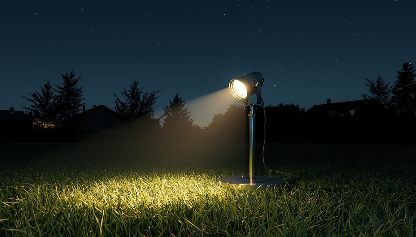 Outdoor spotlight for garden features at charxrelhraxir