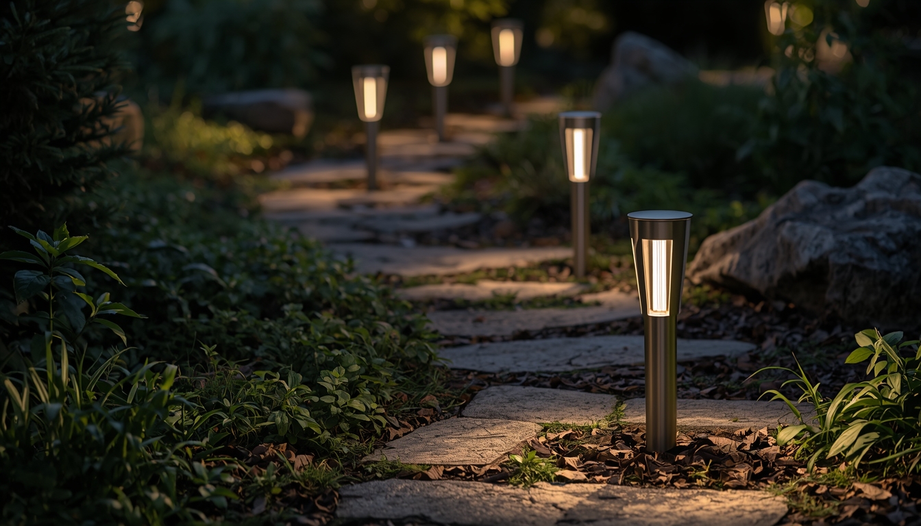 LED path light set for garden pathways at Charxrelhraxir